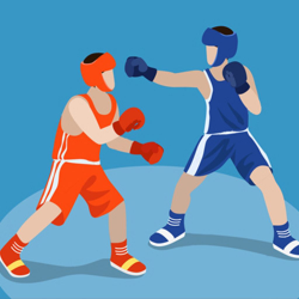 Illustrations of Sportsman of Boxing