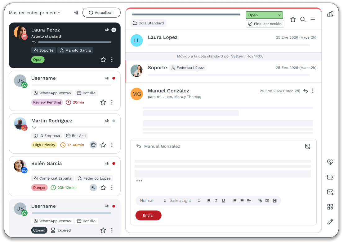 Nuevas features en Oct8ne: Cómo transformar tu sitio web en un canal 100% conversacional e interactivo 3 email es